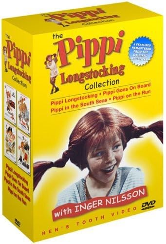 The Pippi Longstocking Collection (Pippi Longstocking / Pippi Goes on Board / Pippi in the South Seas / Pippi on the Run)- - 4 Book set