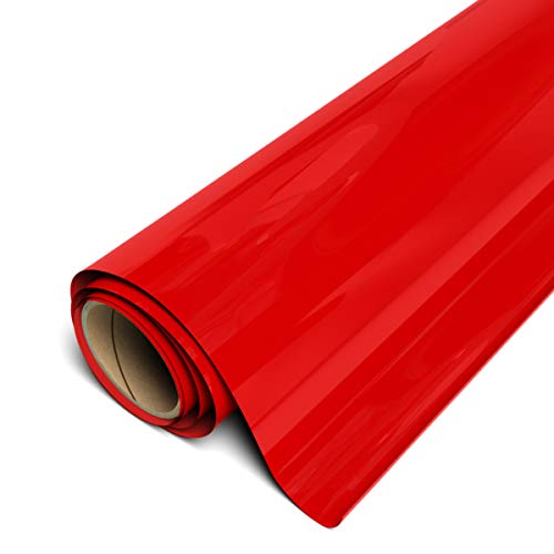 Siser EasyWeed Heat Transfer Vinyl 11.8' x 2ft Roll (Matte Red) Compatible with Siser Romeo/Juliet & Other Professional or Craft Cutters - Layerable - CPSIA Certified