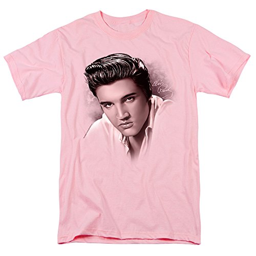 Elvis Presley King of Rock and Roll Music The Stare T Shirt & Stickers (X-Large)