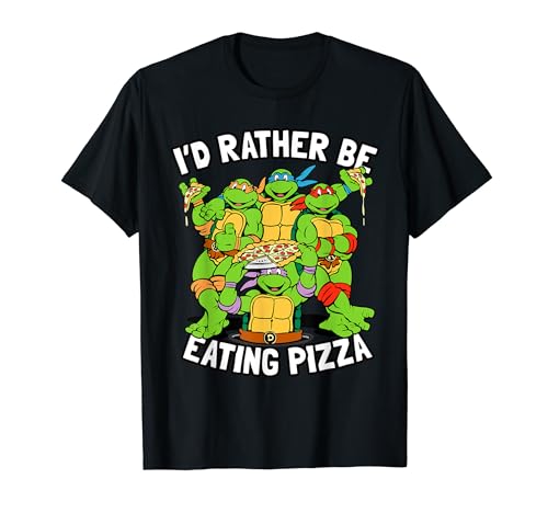 Mademark x Teenage Mutant Ninja Turtles - I'd Rather Be Eating Pizza TMNT T-Shirt