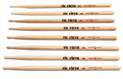 Vic Firth P5B.3-5B.1' Drumsticks (Pack of 4)