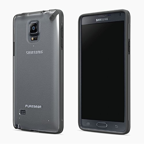 PureGear Plus Slim Shell Case for Samsung Galaxy Note 4 (Clear/Black)