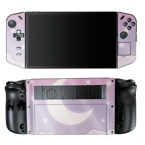 Glossy Glitter Gaming Skin Compatible with Lenovo Legion Go - Baby Moon - Premium 3M Vinyl Protective Wrap Decal Cover - Easy to Apply | Crafted in The USA by MightySkins