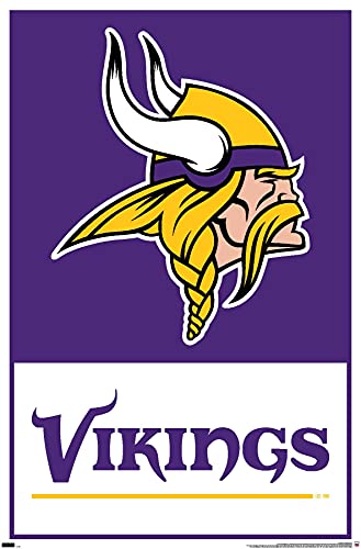 Trends International NFL Minnesota Vikings - Logo 21 Wall Poster, 22.37' x 34.00', Unframed Version