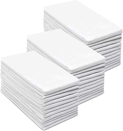 Simpli-Magic 79374 Flour Sack Kitchen Towels, Pack of 14, White, 24'x24'