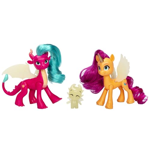 My Little Pony: Tell Your Tale Dragon Light Reveal, 3 Glow in The Dark Dolls, 3-Inch Scale Toys for Girls and Boys Ages 4+