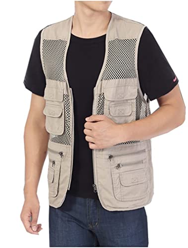 Kedera Summer Casual Outdoor Fishing Photography Travel Work Safari Vest with Pockets