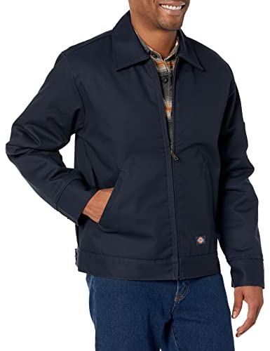 Dickies Men's Insulated Eisenhower Front-Zip Jacket,Dark navy,Large/Regular,Dark navy,Large/Regular