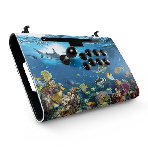 Gaming Skin Compatible with Victrix Pro FS - Below The Waves - Premium 3M Vinyl Protective Wrap Decal Cover - Easy to Apply | Crafted in The USA by MightySkins