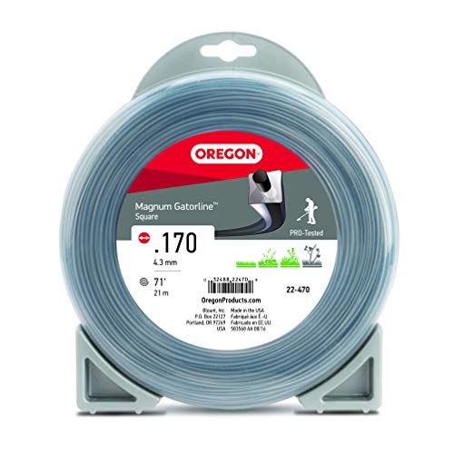 Oregon 22-470 Magnum Gatorline Square Trimmer Line .17-Inch by 71-Foot Gray