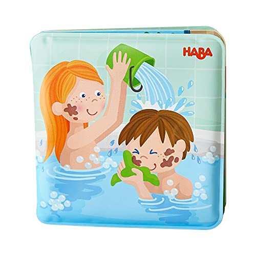 HABA Paul & Pia - Magic Bath Book - Wipe with Warm Water and the 'Muddy' Pages Come Clean