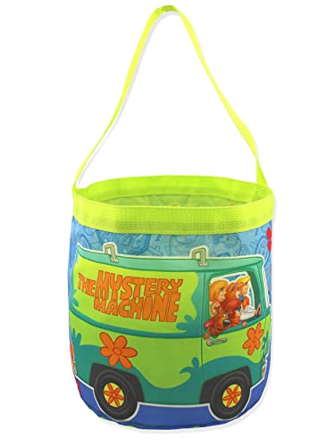 Scooby-Doo Mystery-Machine Kids Nylon Gift Basket Bucket Tote Bag (One Size, Blue)