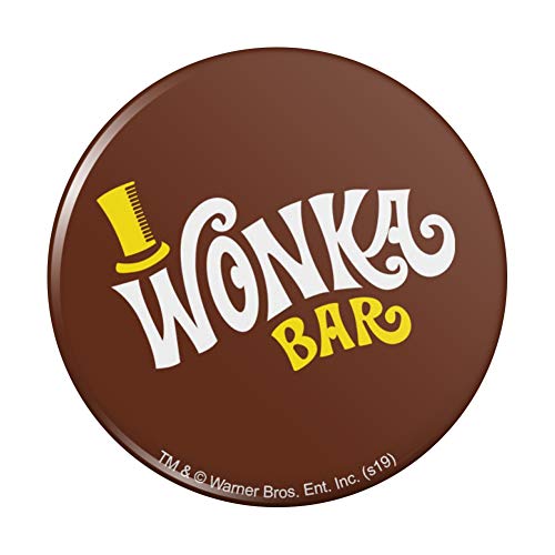 Willy Wonka and the Chocolate Factory Wonka Bar Logo Pinback Button Pin