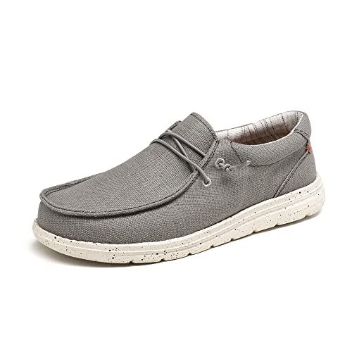 Bruno Marc Womens Slip-on Loafers Casual Comfortable Lightweight Boat Shoes, Grey - 9 (SBLS225W)