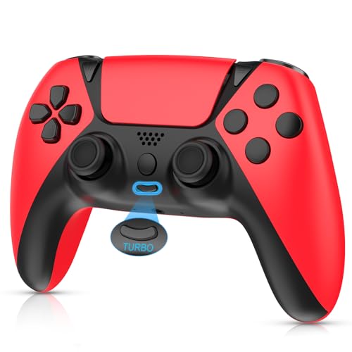 BELOPERA Wireless Controller Ymir Controller with Turbo/Back Paddles/Upgraded Joystick, Replacement Gamepad for Slim/PC/Steam/iOS/MAC - Red