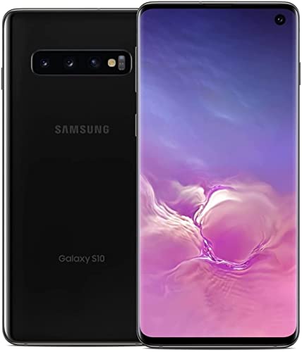 SAMSUNG Galaxy S10 128GB 6.1' 4G LTE Unlocked, Prism Black (Renewed)