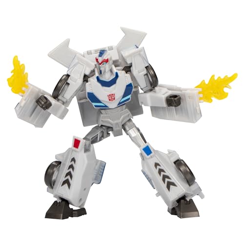 Transformers EarthSpark Deluxe Class Prowl 5-Inch Robot Action Figure, Converts in 12 Steps, Interactive Toys for Boys for Girls Age 6 and Up