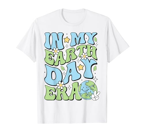 In My Earth Day Era Environmentalist Earth Day Teachers Kids T-Shirt