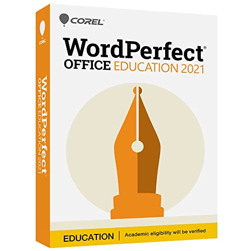 Corel WordPerfect Office Education 2021 | Office Suite of Word Processor, Spreadsheets & Presentation Software [PC Disc]