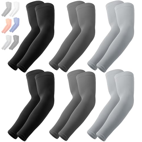 OutdoorEssentials UV Sun Protection Arm Sleeves - Compression Arm Sleeve, UV Arm Sleeves for Men,Women - Sports Cooling Sleeves, Baseball, Golf