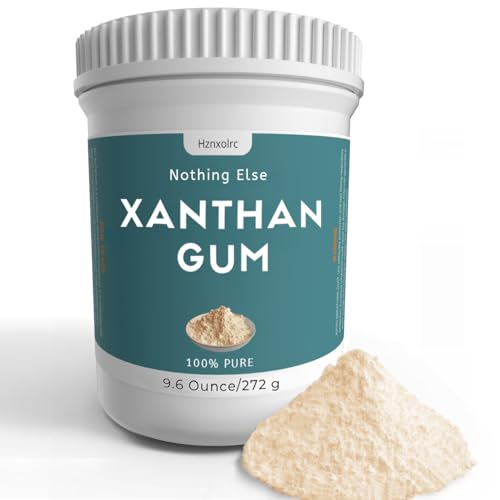 9.6 oz Food-Grade Xanthan Gum Powder, Pure Xanthan Gum for Baking Gluten Free, Xanthan Gum Thickener Suitable for Making Ice Cream, Cake, Yogurt, Candy and More