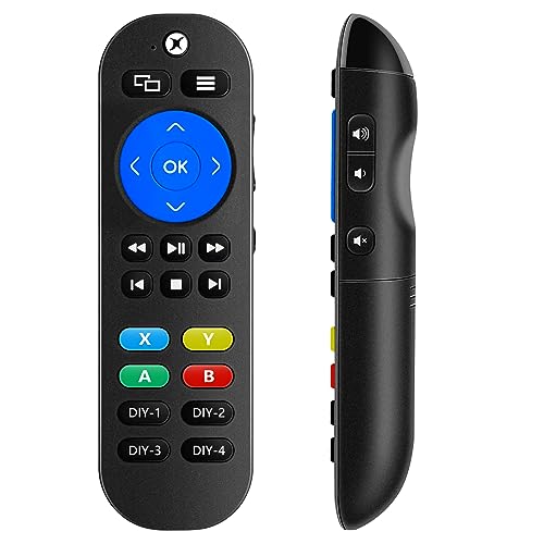 tiebutie Pre-Programmed Media Remote Control Compatible with Xbox One, Xbox One S, Xbox One X - All in One Universal Control for Xbox Remote, LG & Vizio TV Remote with 7 Learning Programmed Keys