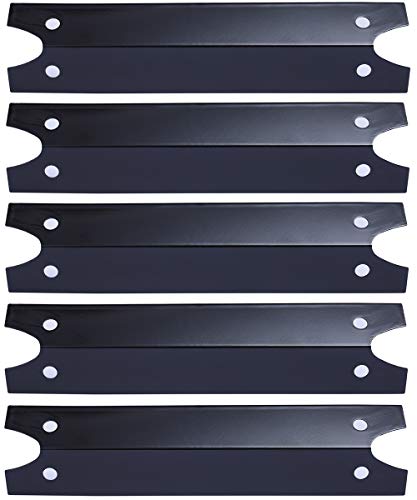 Votenli P9731A (5-Pack) 16 3/4' Porcelain Steel Heat Plate Replacement for Select Brinkmann, Charmglow Gas Grill Models (5-Pack)