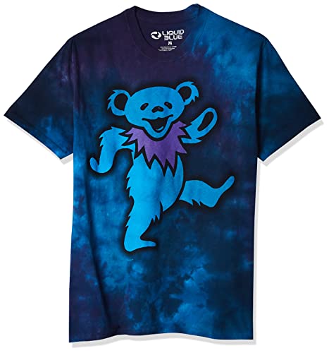 Liquid Blue Men's Grateful Dead Big Bear T-Shirt, Multi, X-Large