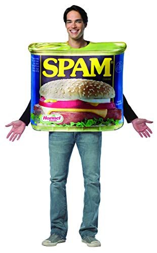 Rasta Imposta Get Real Spam Costume, Blue, Adult