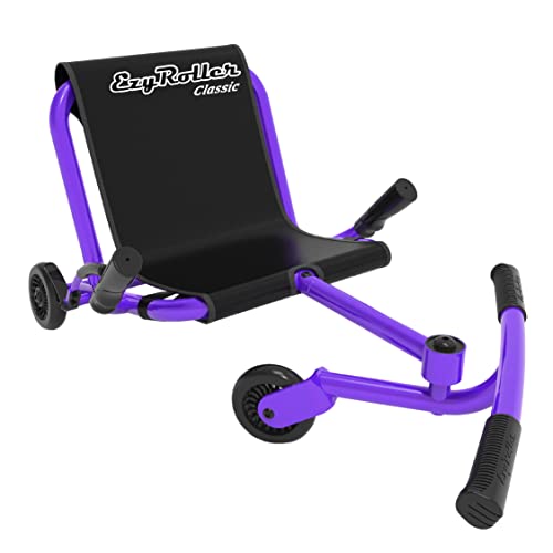 EzyRoller Classic Ride on Scooter for Kids Ages 4+ - Purple.