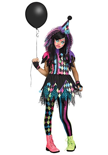 Girls Twisted Circus Clown Costume (Large.)