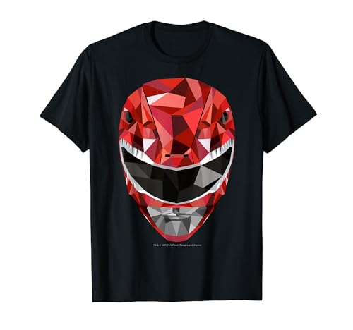 Power Rangers Red Ranger Polygon Helmet T-Shirt