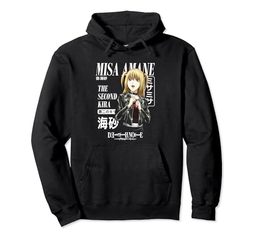 Death Note Misa with White Text Pullover Hoodie