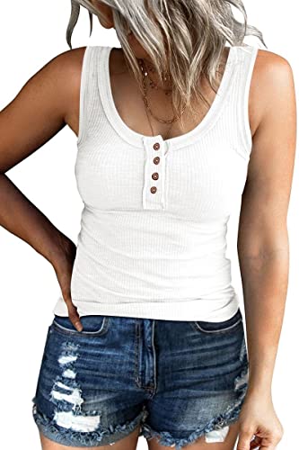 Kissfix Womens Cute Going Out Tops Trendy Sleeveless Cami Tank Tops 2023 Sexy Summer Beach Vacation Outfits