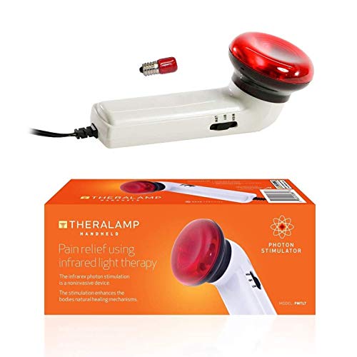 Red Light Therapy Infrared Heating Wand by Theralamp – Handheld Heat Lamp includes Replacement Bulb – Provides Muscle Pain Relief and Increased Blood Circulation