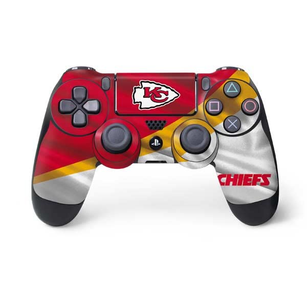 Skinit Decal Gaming Skin Compatible with PS4 Controller - Officially Licensed NFL Kansas City Chiefs Design