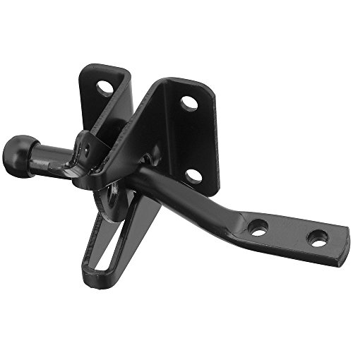 National Hardware N184-861 BPB21 Automatic Gate Latch in Black