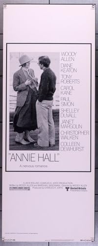 Annie Hall (1977) Movie Poster 14x36 U.S. Insert Card Woody Allen Diane Keaton Film directed by Woody Allen