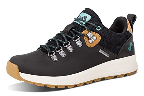 Forsake Thatcher Low WP - Women's Waterproof Leather Hiking Shoe (8.5 M US, Black/Tan)