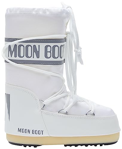 Moon Boot Icon Junior Slip On Snow Boots for Kids, 23/26, White