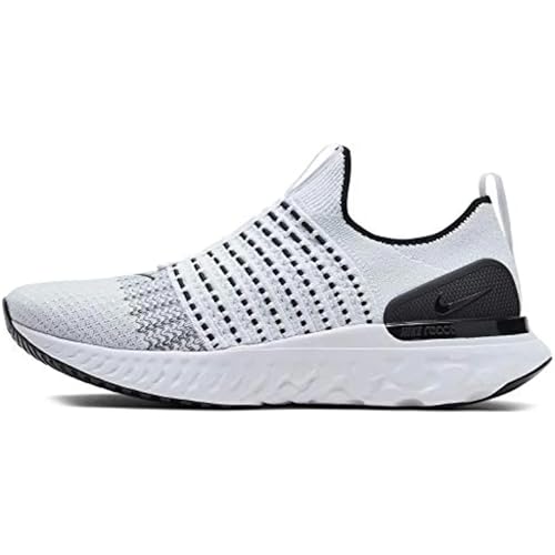 Nike Men's React Phantom Flyknit 2 Running Shoes White | Gray Size 13