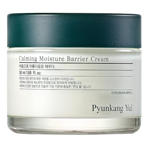 Pyunkang Yul [PKY] Calming Moisture Barrier Cream Instantly Soothes Sensitive Skin, Hyaluronic Acid & Ceramide for Hydration, Vegan, Korean Skincare (1.69 Fl. Oz, 50ml)