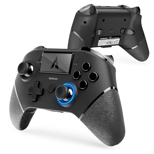 ASUSPORACE AUROCE Wireless Controller for PS4 Pro/Slim/PC, PS4 Controller Pro Gamepad with ALPS Joystick Hall Trigger Dual Vibration Mapping Button, Substitute for PlayStation 4 DualShock 4[1 Pcs]