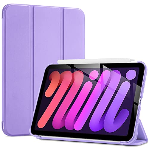 ProCase Smart Case for iPad Mini 6 8.3 Inch 2021 iPad Mini 6th Generation Case, Hard Back Cover Cases for 2021 iPad Mini 8.3' 6th Gen A2567 A2568 A2569 -Purple