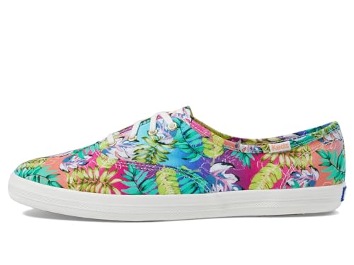 Keds Women's Champion Seasonal Canvas Sneaker, Tropadelic Multi, 7