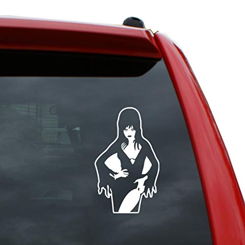 Elvira: Mistress of The Dark Vinyl Decal Sticker | Color: White | 5' Tall