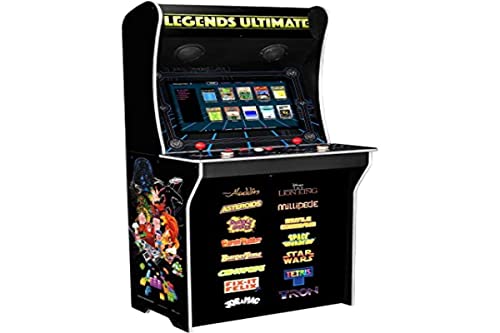 Legends Ultimate Arcade, Full Size Game Machine, Home, Classic Retro Video Games, Over 300 Licensed Arcade and Console Games, Action Fighting Puzzle Sports & More, WiFi, HDMI, Bluetooth