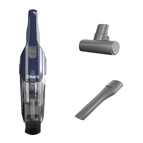Shark CH701 Cyclone PET Handheld Vacuum with PetExtract Hair, 8' Crevice Tool, HyperVelocity Suction, Navy Blue/Grey, No Size, 1.51 pounds