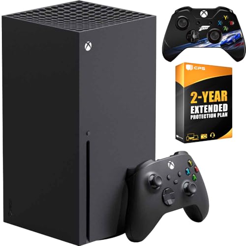 Microsoft Xbox Series X 1TB SSD Bundle with Forza Motorsport 6 Vinyl Skin Sticker Decal for Xbox One Controller and 2 YR CPS Enhanced Protection Pack