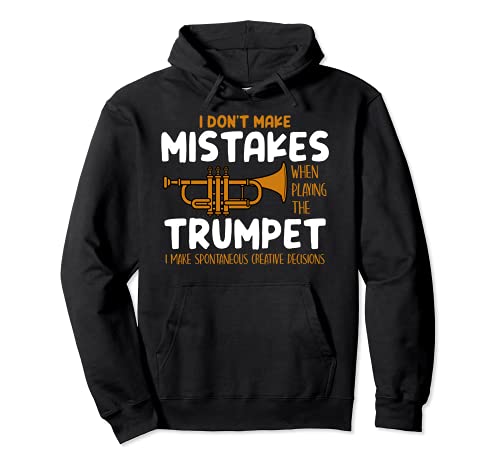 Funny Trumpet Player Jazz Musician Gifts For Men Kids Youth Pullover Hoodie